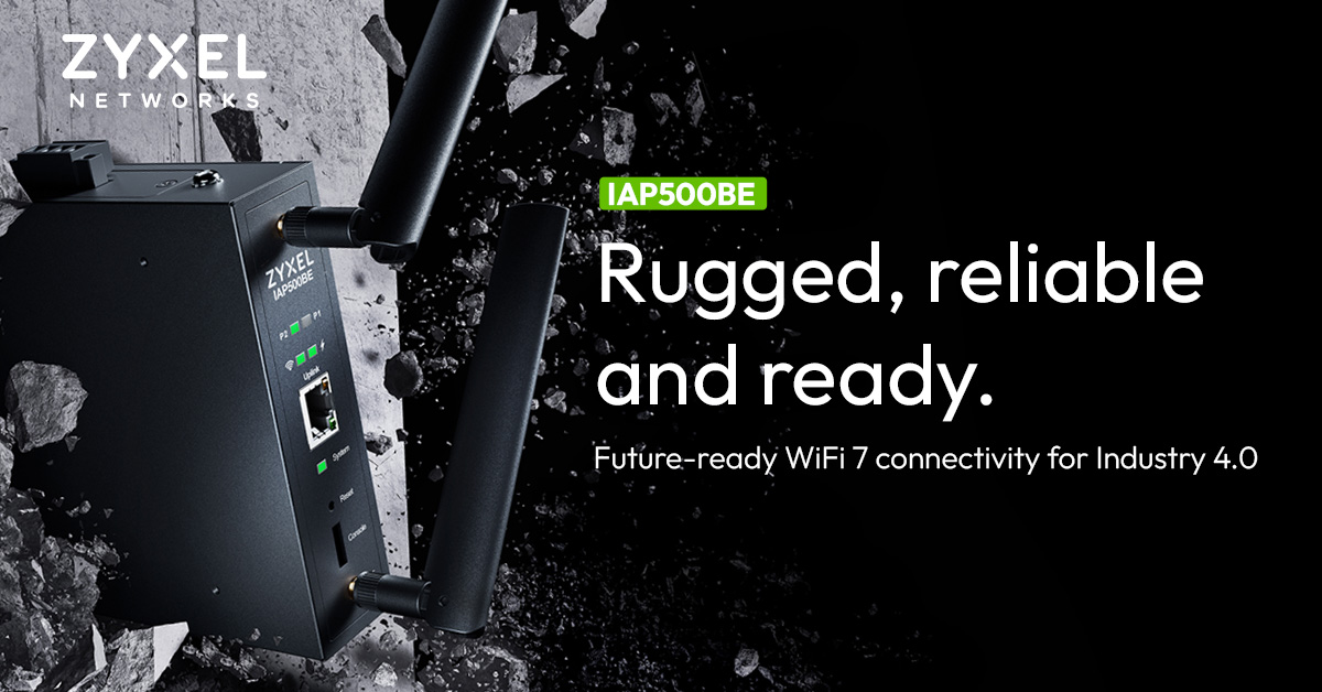 Picture of Zyxel Networks launches first industrial WiFi 7 access point to ...